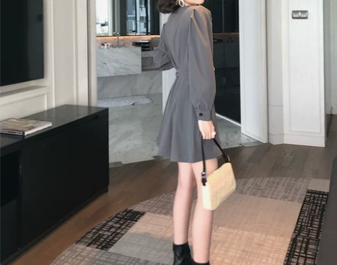 酒午 连衣裙女春秋2020新款ins复古女...