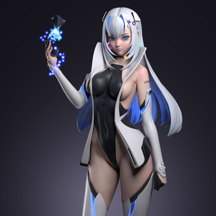 PS5姬 姬娘 手办Gk白膜定制手办GK白...