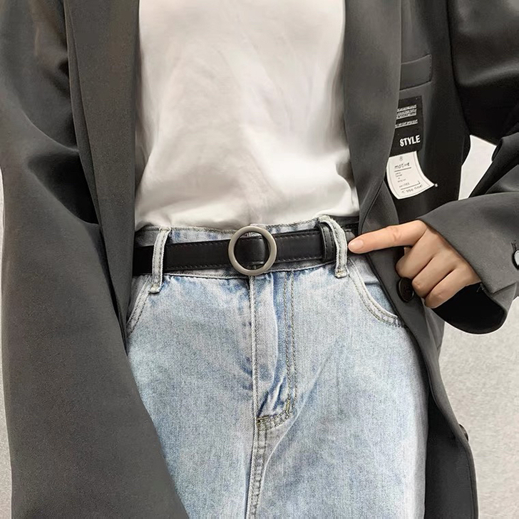 复古细窄男女通用腰带百搭装饰皮带