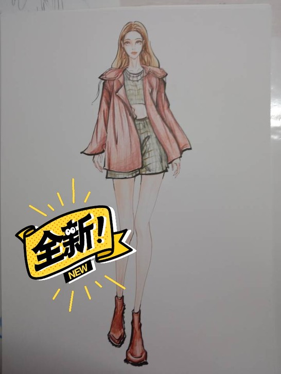 服装效果图完整稿，有现稿，也可约稿。