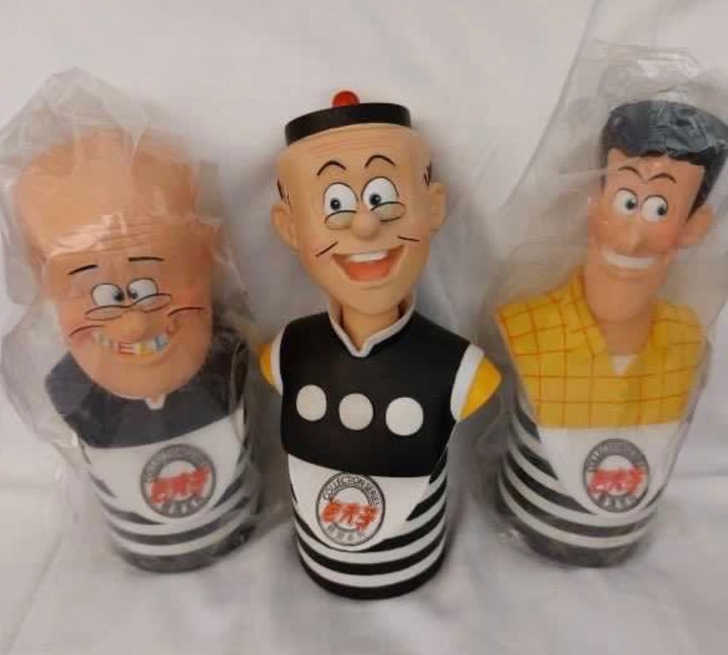 老夫子和大番薯與秦先生人偶公仔擺設一套三個...