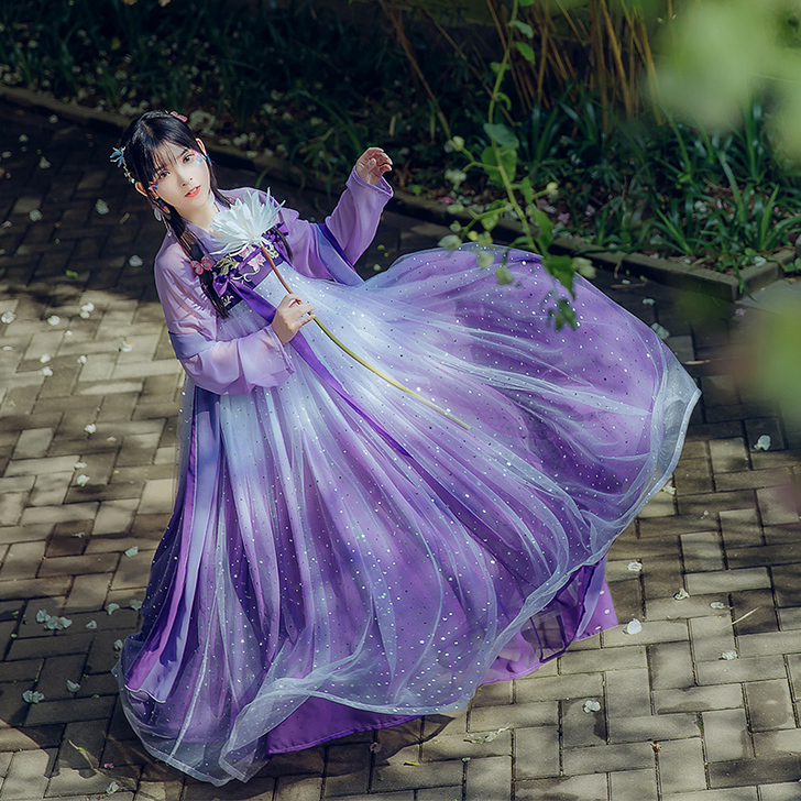 辰莲鱼梦汉服女齐胸襦裙