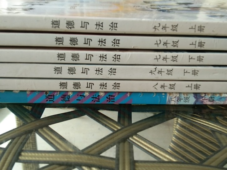教材,教科书:初中道德与法治6本全