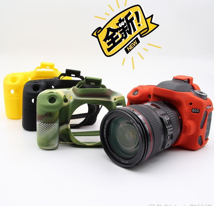 适用于 佳能 EOS 80D单反相机硅胶套...