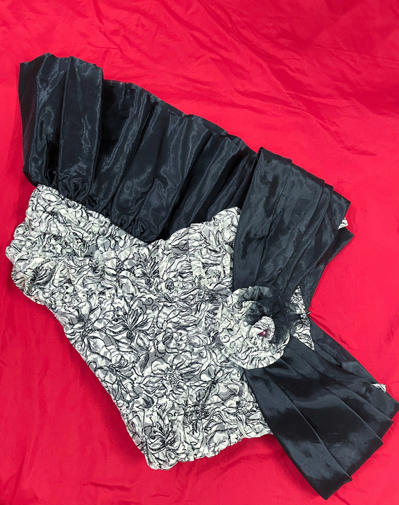 日本直邮vintage玻璃纱连衣裙 水无花...