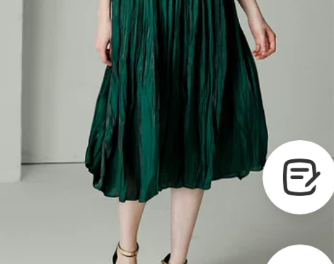 百褶裙松紧腰大摆裙半身裙女2021夏装新款...