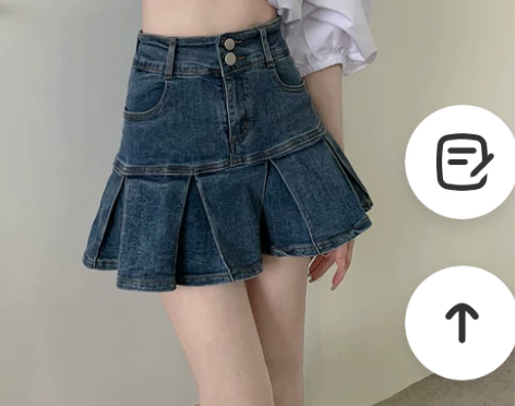 牛仔鱼尾半身裙女2022夏季时尚新款小个子...