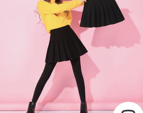 毛呢百褶裙女秋冬2022新款高腰外穿a字蓬...