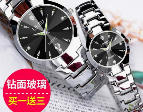 韩版简约时尚手表女士学生手表男士女表石英情...