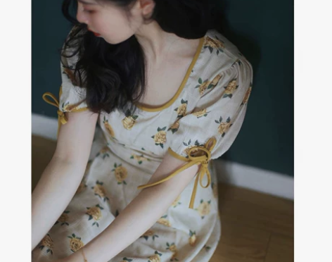 午后黄玫瑰 独立日2022年春夏新品 清新...