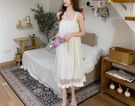 公主风睡衣女春夏季天2021年新款甜美超仙...