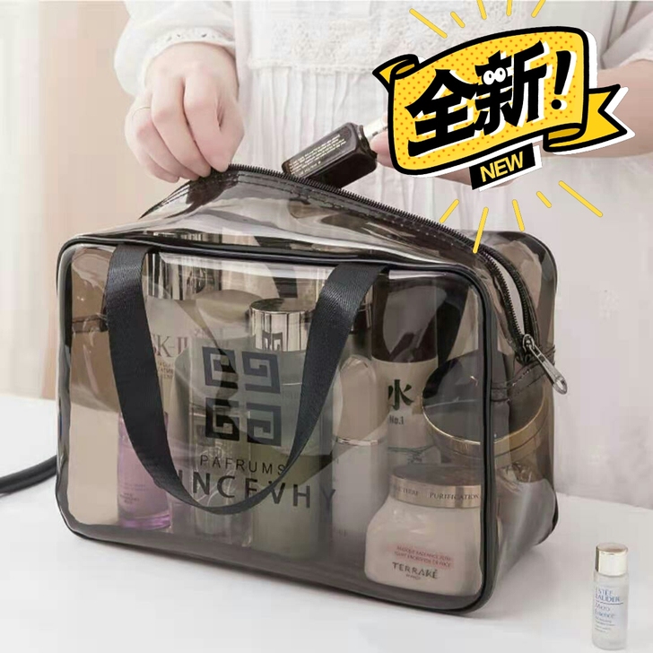 包邮特价旅行防水洗漱包pvc网红化妆包女便...