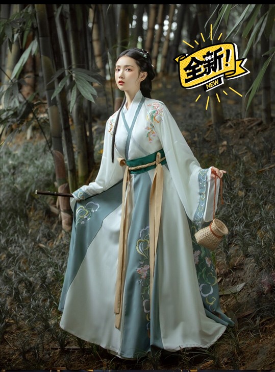 笑寒千韵岗原创中国风汉服女晋制襦裙十二破交...