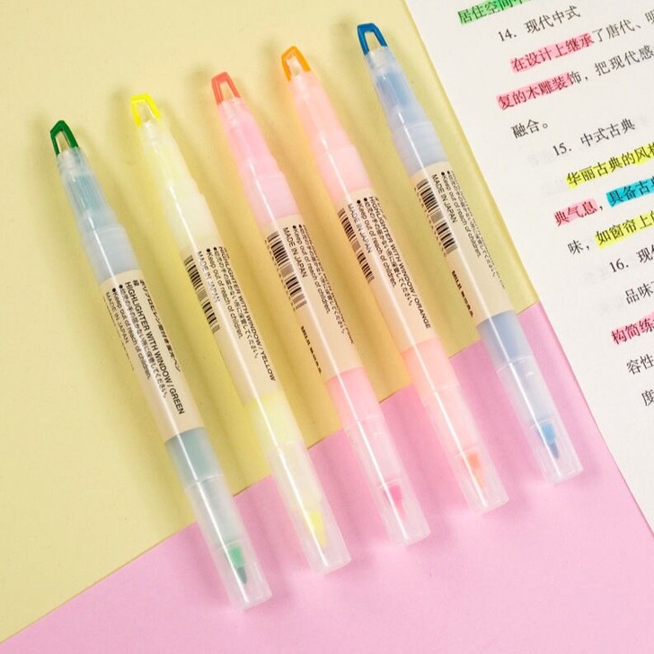 【25元5支】日本无印良品MUJI文具双头...