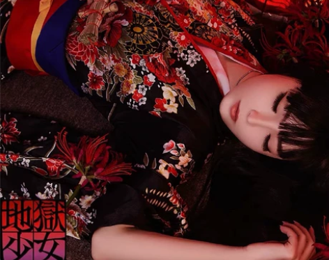 地狱少女阎魔爱cos服日式振袖和服影楼写真...