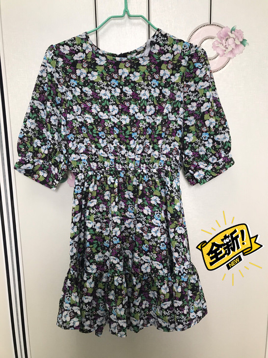 碎花连衣裙半身裙女款,购于实体店200多,...
