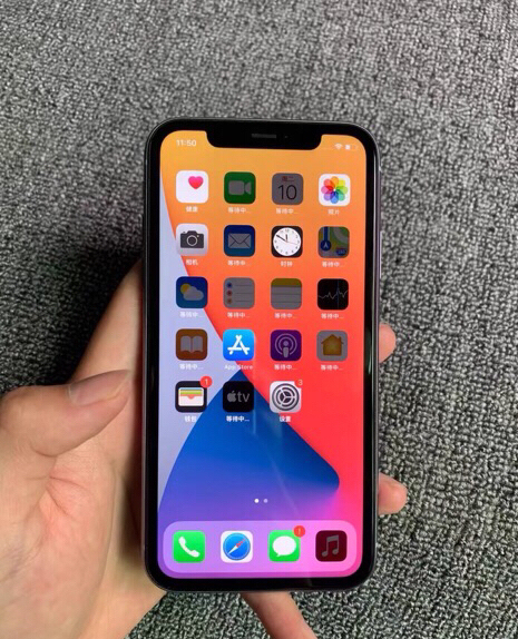 苹果11紫色国行128G双卡双待无面容，成...