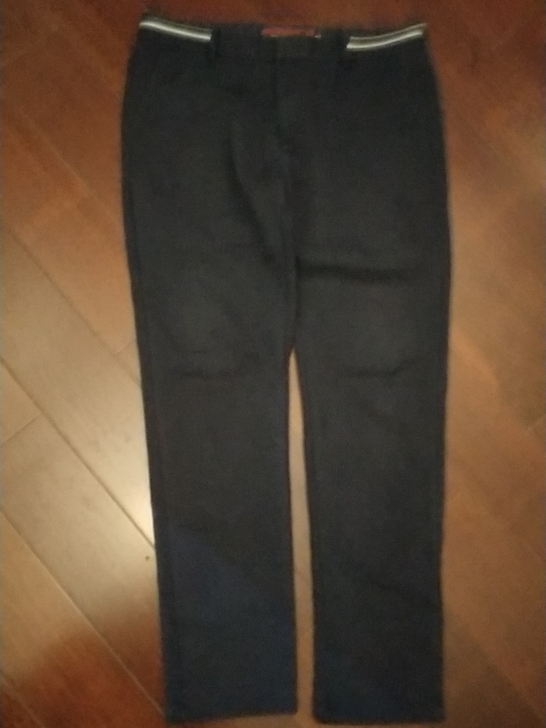 男款时尚休闲裤深蓝色34码，本人穿嫌大，品...