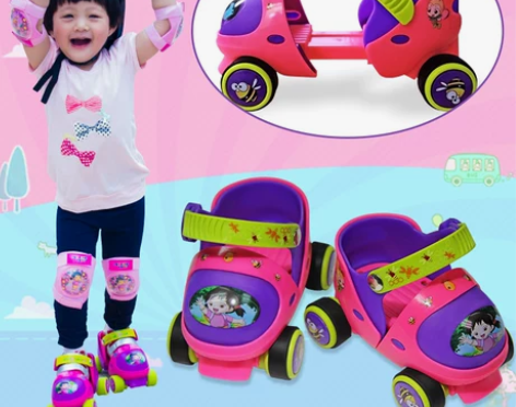 玄凌幼儿双排溜冰鞋儿童轮滑鞋2宝宝4轮滑5...