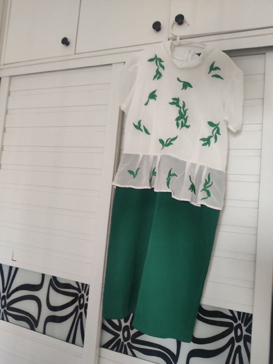 重工刺绣连衣裙