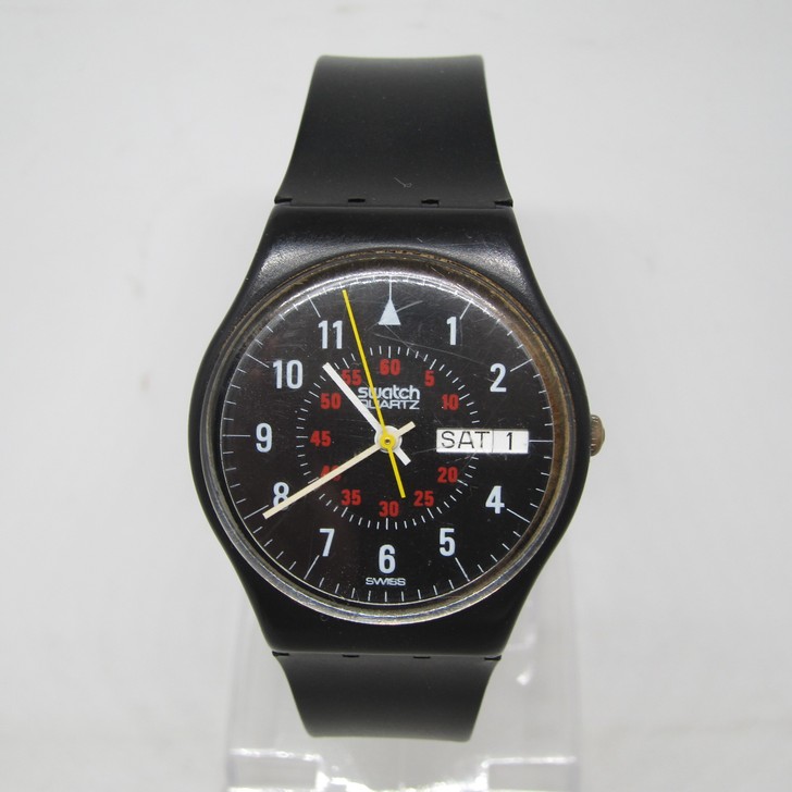 正品瑞士swatch斯沃琪手表日历双历石英...