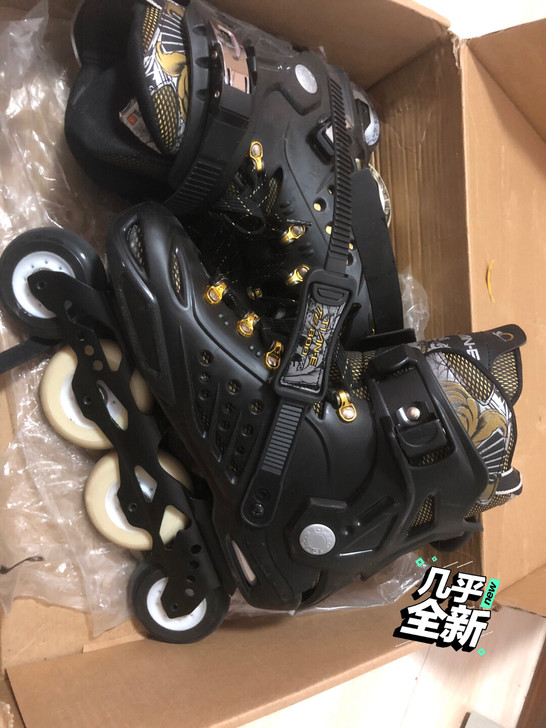 天鹅牌单排轮滑鞋。尺码:43。男款