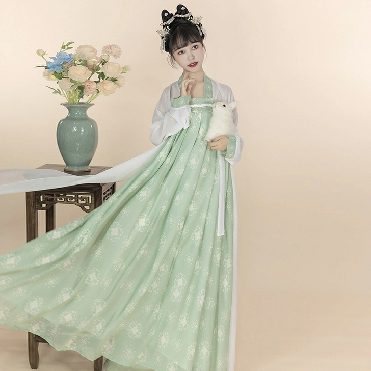 云熏阁【碧瑶】唐制复原款汉服女一片式穿孔对...
