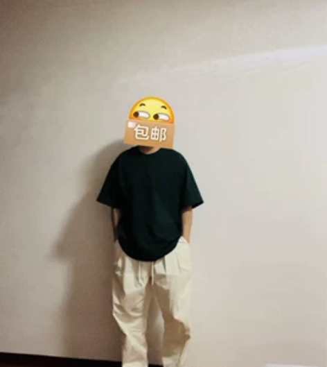 日系CityBoy宽松直筒抽绳休闲裤工装长...