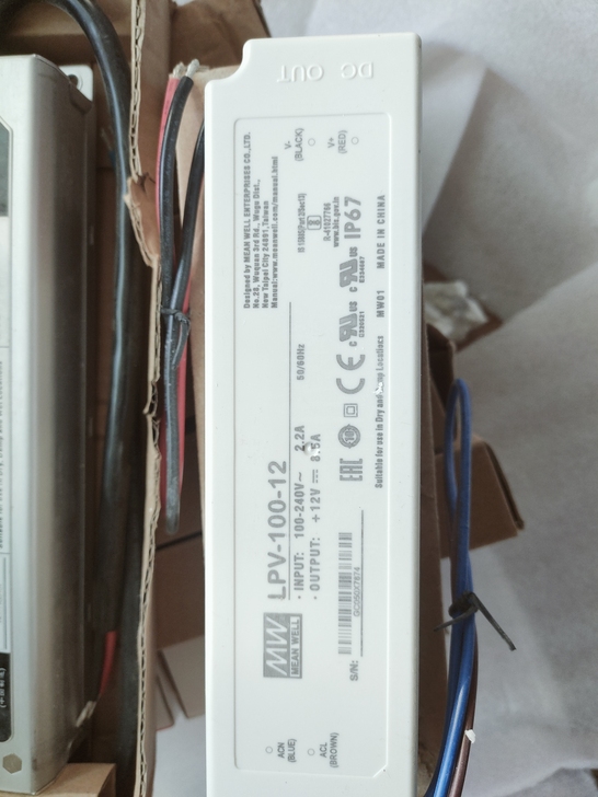 明纬LPV-100-12LED开关电源，包...