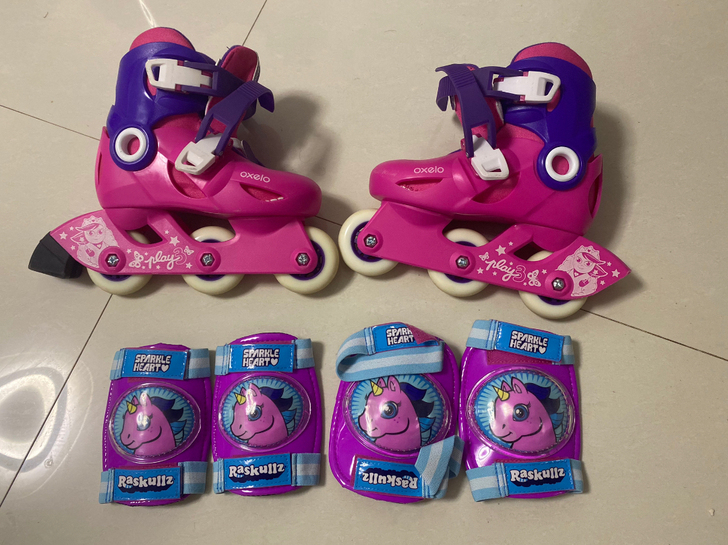 迪卡侬 初学 轮滑，26-28码，在日月广...