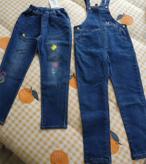 150码女童牛仔裤背带裤全新 都是150码...