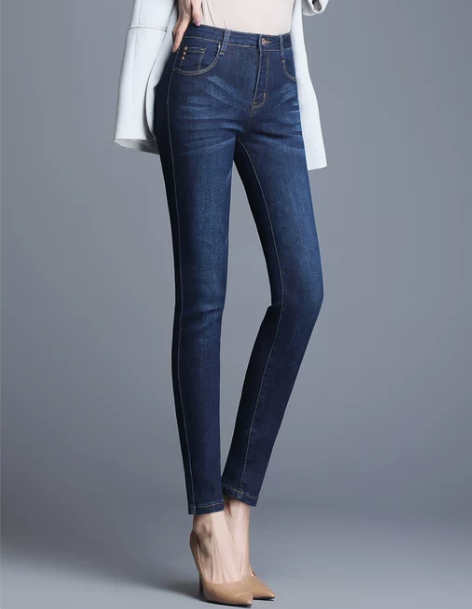 高腰牛仔裤 高腰牛仔裤女长裤小直筒女202...