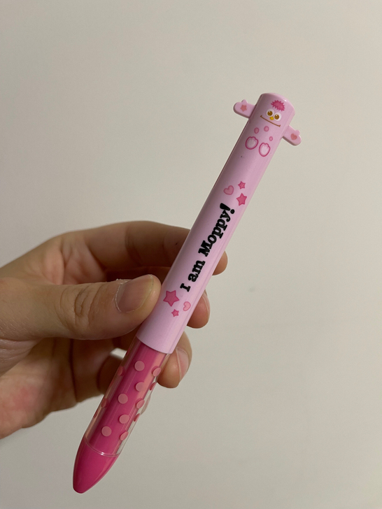 正品芝麻街周边Moppy双色圆珠笔