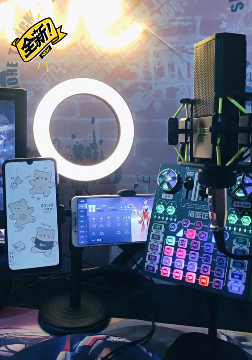 包邮全新声卡套装手机电脑变声器通用唱歌主播...