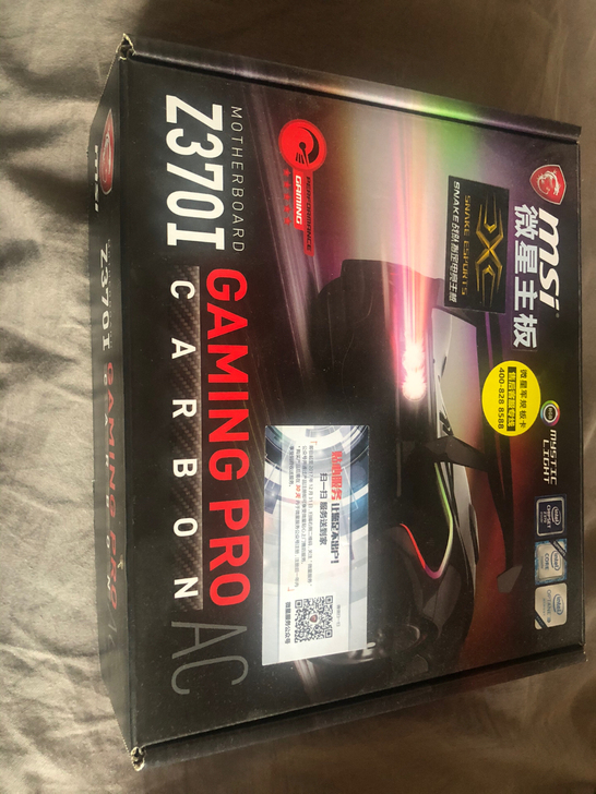 微星z370itx主板，非工装板，成色好无...