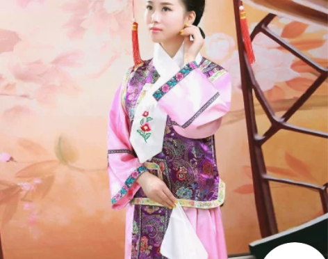清朝古装还珠格格服装满族旗服女后宫廷妃子嬷...