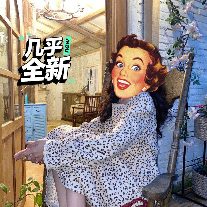 厚款碎花连衣裙