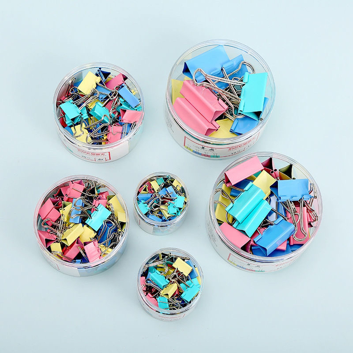 全新彩色长尾燕尾夹19-51mm票夹文件夹...