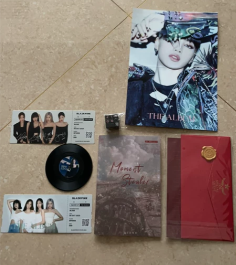 blackpink周边 ✈️机票两张 黑胶...