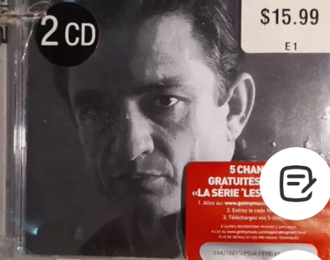 打口CD原盘原版JOHNNY CASH乡村...