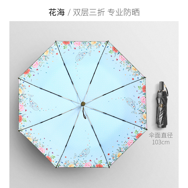 【全新】【双11狂欢价】奈洛遮阳太阳伞超轻...