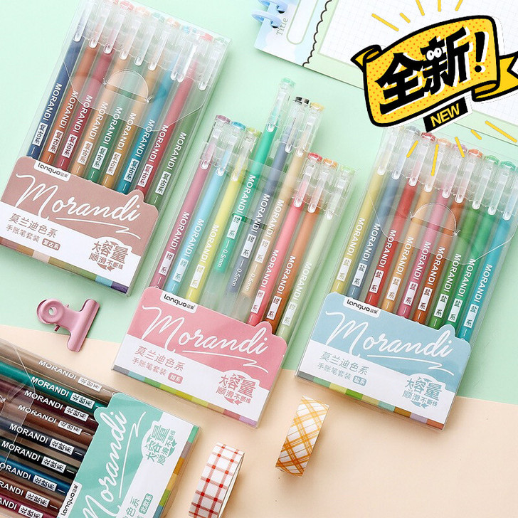 学生用彩色中性笔做笔记专用多色笔芯手账手帐...