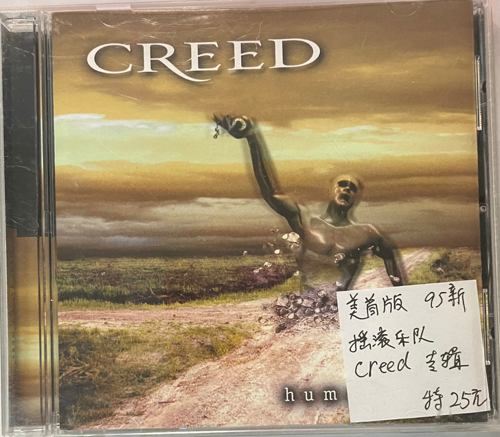 美首版 95新 摇滚乐队 creed 专辑...