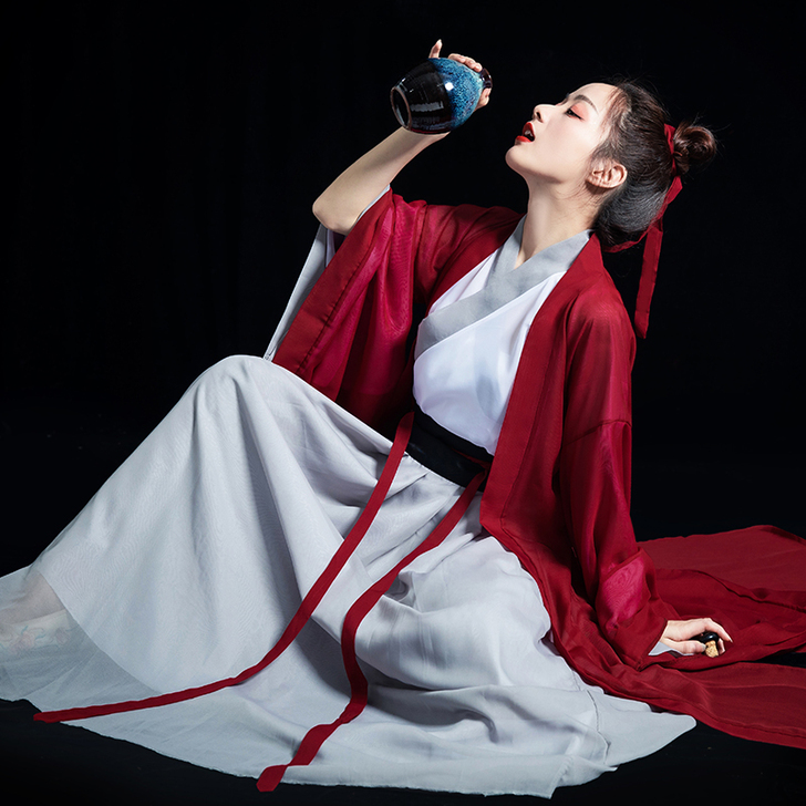 侠客汉服女古风红颜古装夏季魏晋风飘逸仙气中...