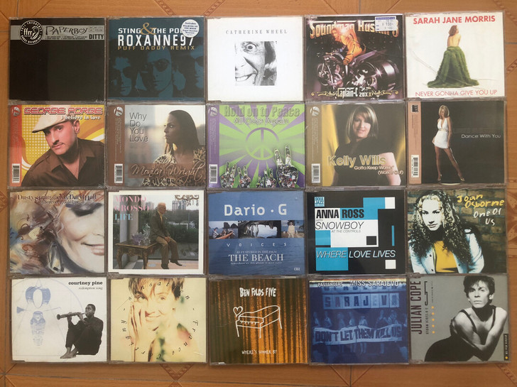 欧美摇滚，流行，单曲CD薄壳片子，有日本版...