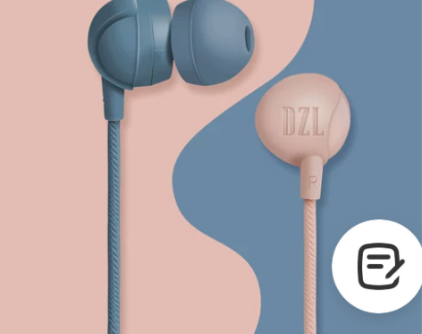 DZL入耳式重低音有线耳机通用男女可爱L