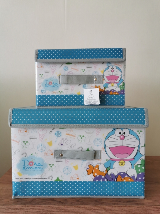 哆啦A梦收纳箱，全新，两件套，无纺布面料。...