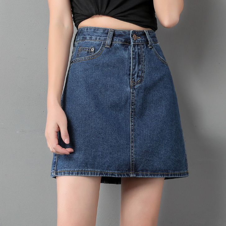 牛仔半身裙女2020夏季新款韩版百搭显瘦高...