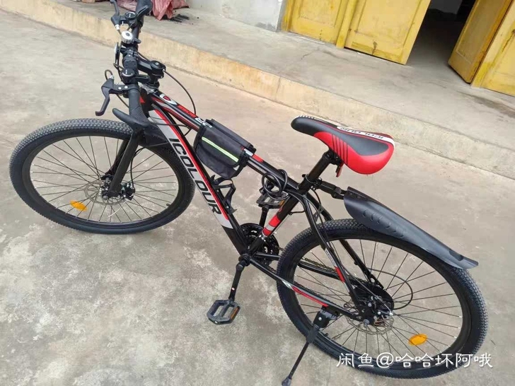 买来没怎么骑,就买了电动车,一直放在公司楼...