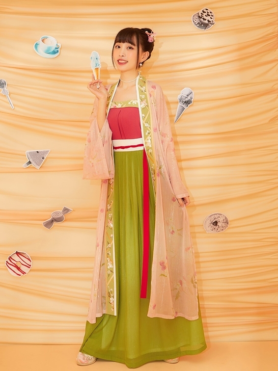 【十三余 小豆蔻儿 】奶油樱桃 宋制褙子汉服